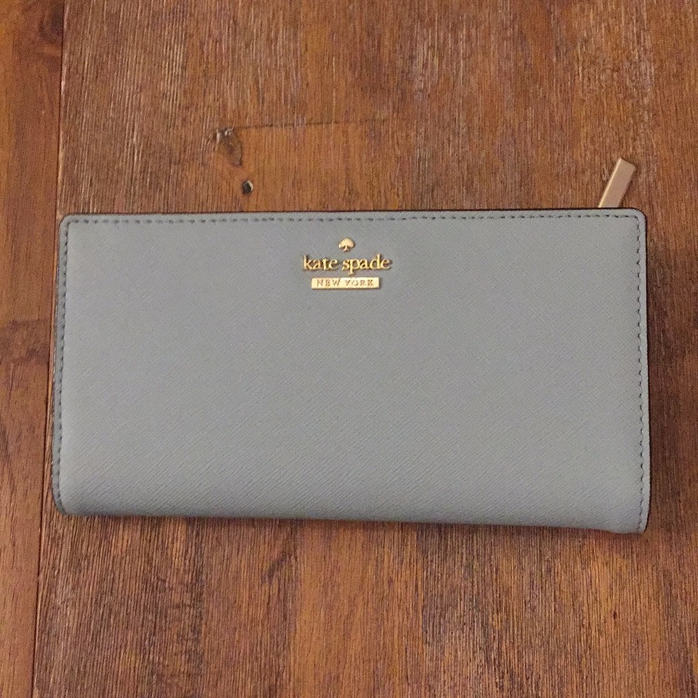 Blue leather kate spade wallet